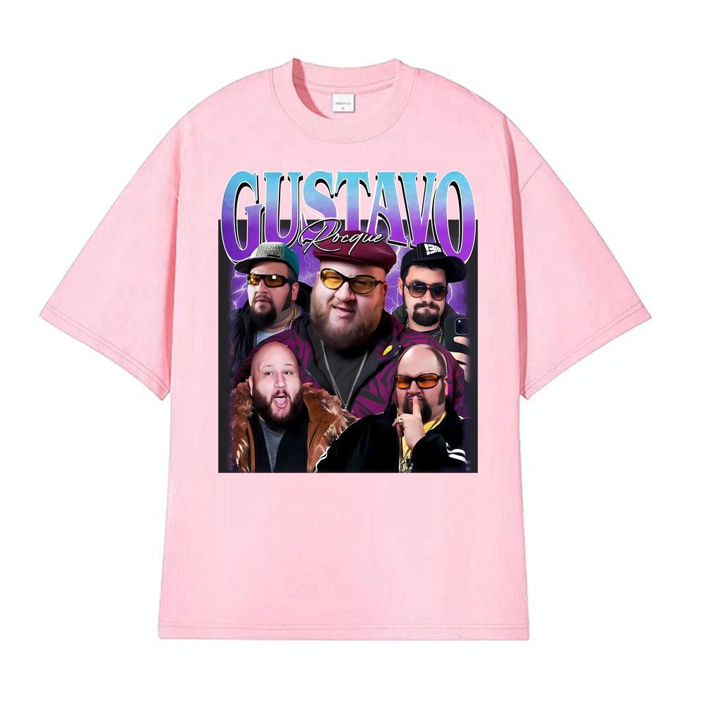Gustavo Rocque Big Time Rush Fan Retro 90s Trend Graphic Tshirt Mens Clothing Fashion Cotton Oversized Cozy T Shirt Streetwear