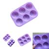 Vielseitige 3D 6-Loch Halbkugel Silikonform für perfekt geformte Schokoladen- und Kuchenleckereien