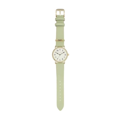 Follow Porte Bonheur Color Belt Charm Watch H01323S-1 GR Women's Green