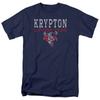Dco Krpton Lifting Mens T Shirt Navy Officially Licensed