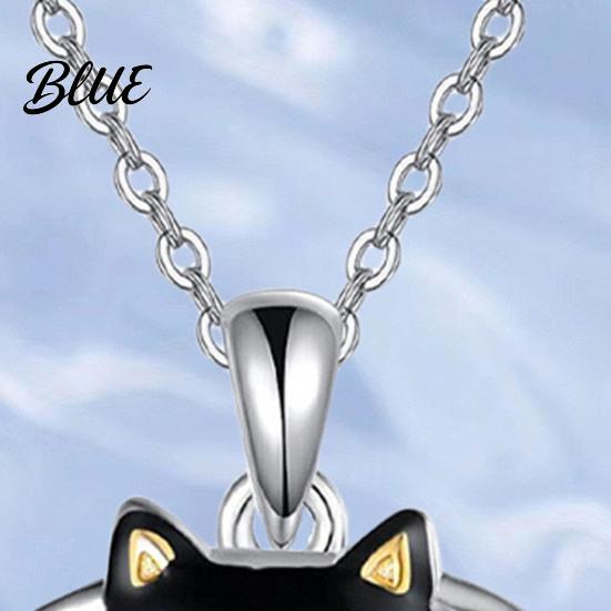 Animal Theme Jewelry Women Necklace Hook Earrings Black Cat In