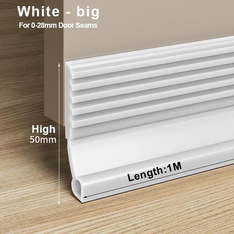 New Door Bottom Sealing Strip 1M Windproof Dust Stopper Guard Rain Weatherstrip Noise Reduction Insulator Sealer Home Hardware
