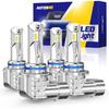 AUTOONE H1 Fog Bulbs, Ultra Bright 6500K Cool White Replacement For Halogen, 1:1 Mini Size Fog Light Bulbs, Pack Of 2
