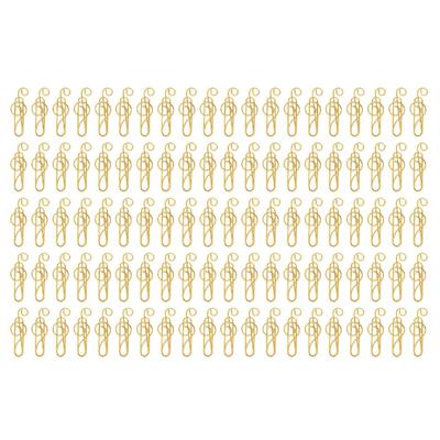 100 Pcs Gold/ Green Cute Paper Clips Anti Slip Small Paper Clips Cute Paperclips  Scrapbook