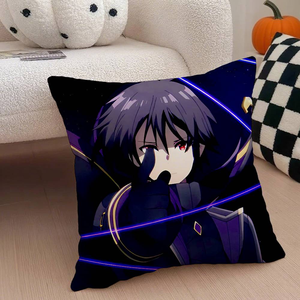 

Аниме наволочка Eminence In Shadow Наволочка против пылевых клещей Потайная молния Шелковистый короткий плюш Наволочка для диванной подушки 12x12Inch