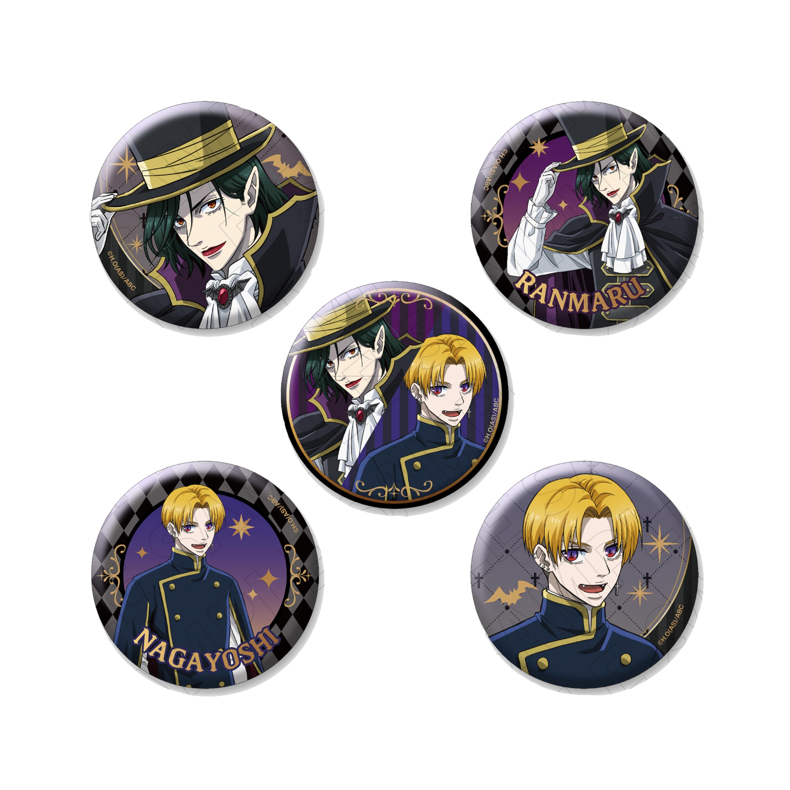 Babanbabanban Вампир Оригинальные Блестящие Значки Коллекционные Набор из 5 штук