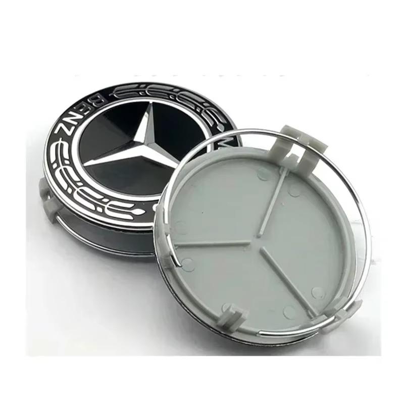 75mm Car Logo Tire Rim Center Cover for Mercedes Benz W212 W163 W176 W166 W203 W204 W205 W209 W210 W211 W221 CLA Wheel Hub Caps CI1