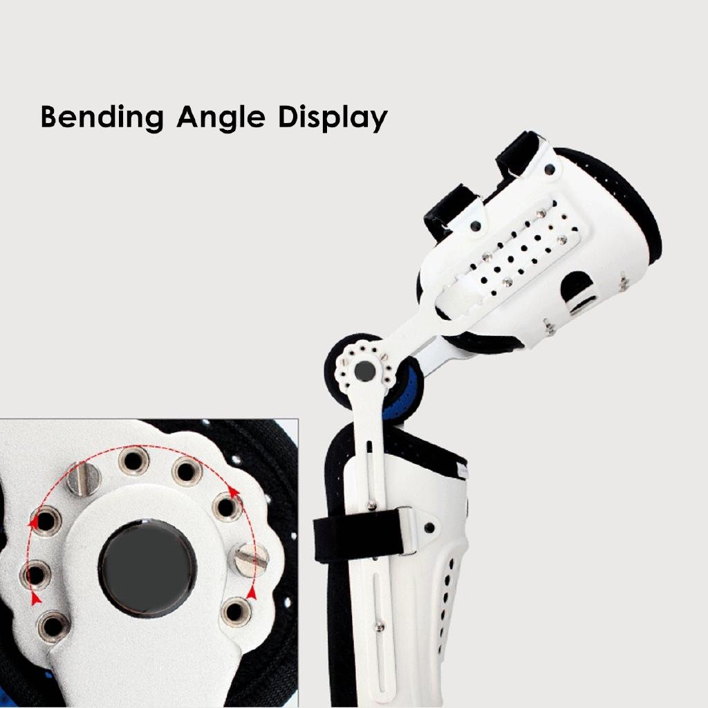 Calf Ankle Foot Fixed Bracket Orthosis Ankle Leg Knee Stabilizer Hinged Orthosis Support Brace Adjustable Fracture Protector PE Plastic