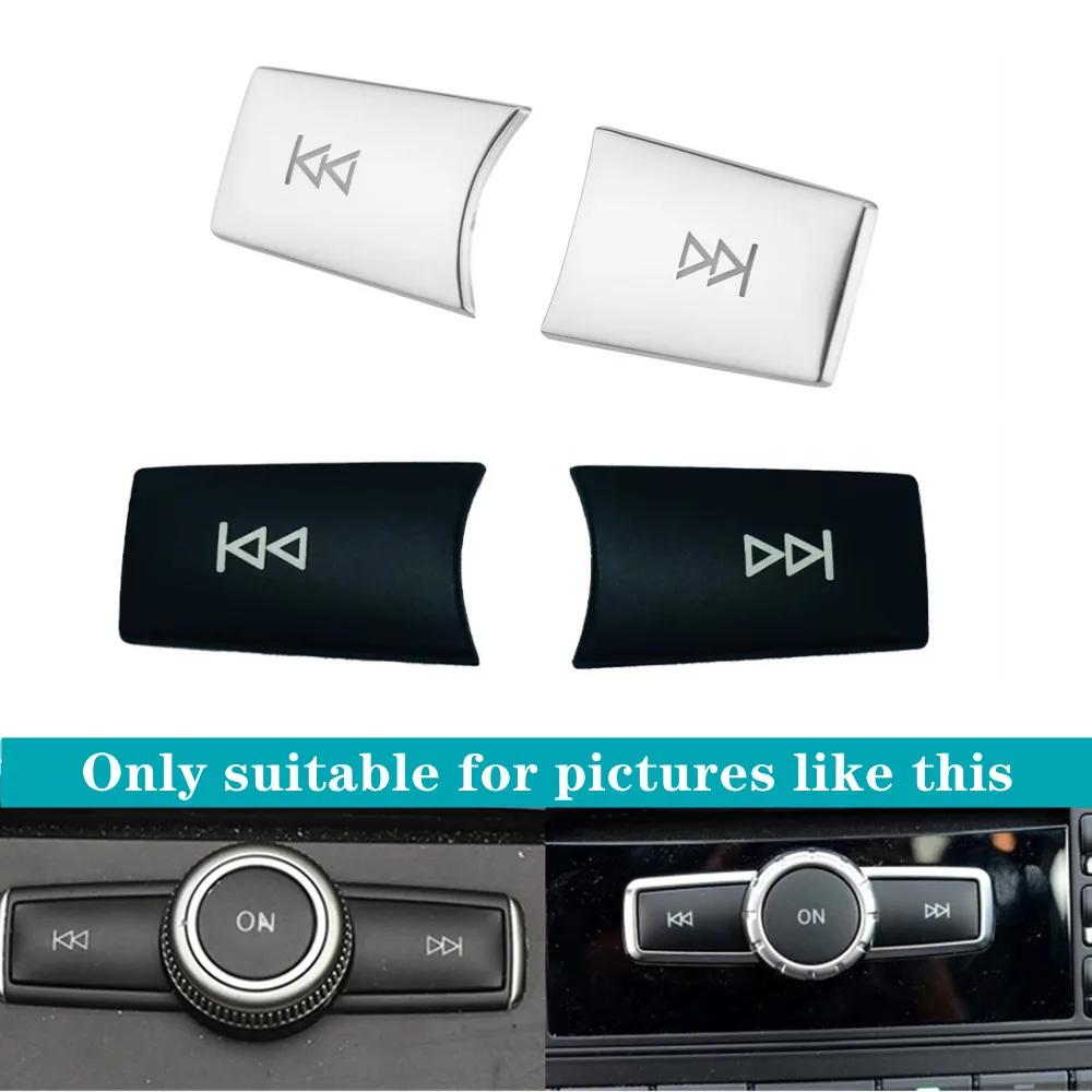 BARU7 Hot Spoilers WingsCar Center Console CD Panel Multimedia Volume Knob Trim Cover Sticker Fit For Mercedes Benz A B C E GLA CIA ML
