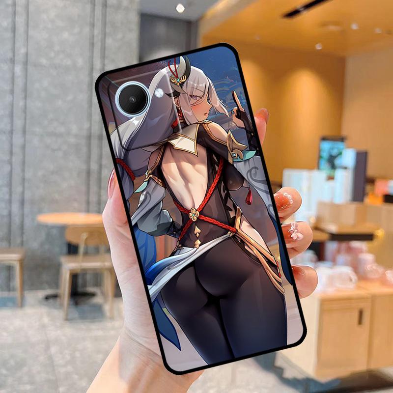 Genshin Anime Shenhe Case For Realme C55 C33 C31 C35 C30 C11 C15 C25s C21Y GT Neo 5 3T 2T 8 9 10 11 Pro Plus