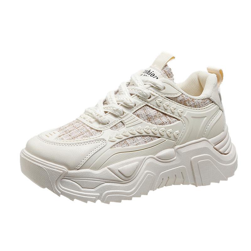 Sport Damenschuhe 2025 neue Herbstmode Einzelne Schuhe Casual Plateau Schuhe Kinder Laufen Schnürschuhe