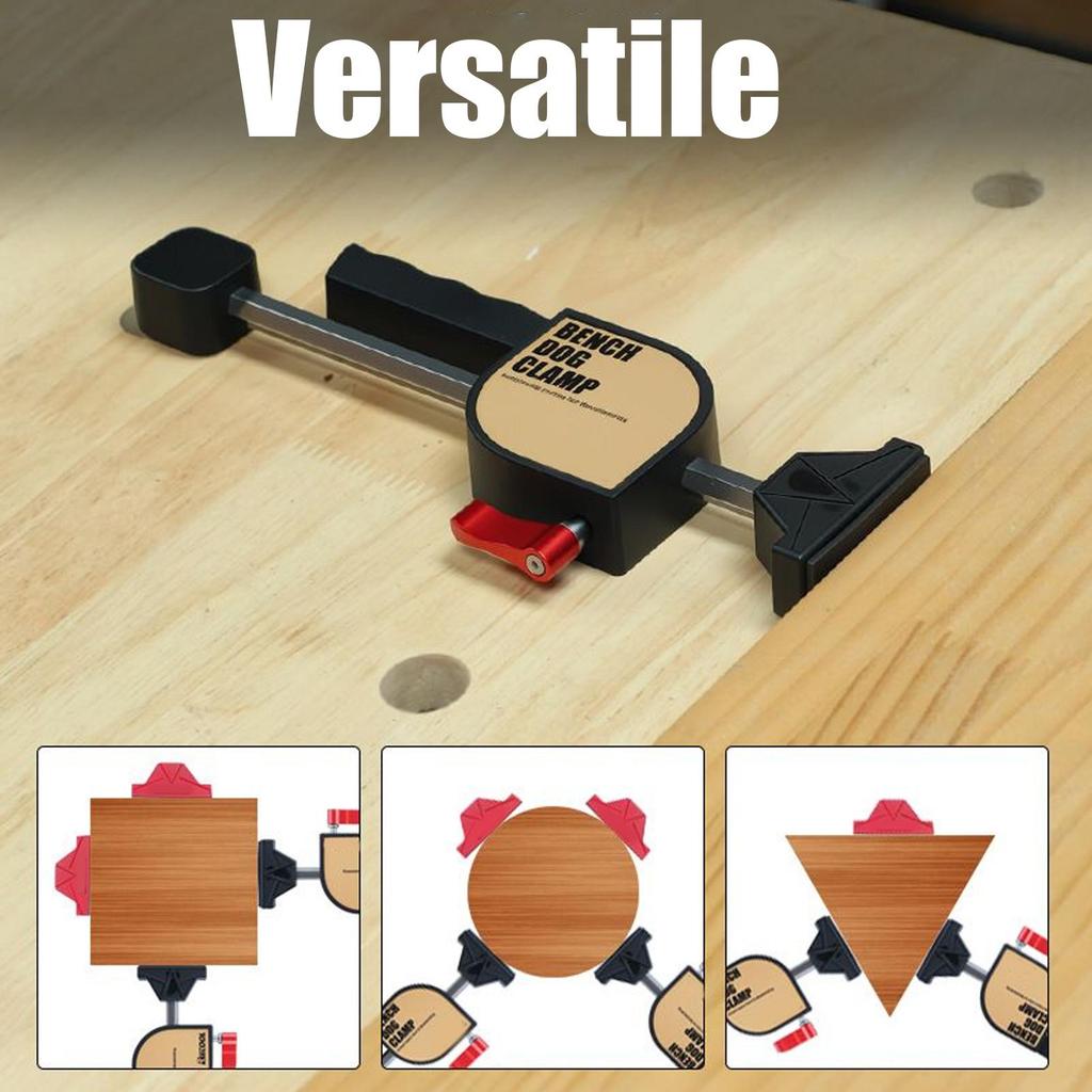 Wood Clamps Heavy Duty Adjustable Clamping Benches Wood Working Desktop Clip Set For Saw Rail Assembly Gluing Furniture Making