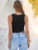 2026 Women's Slim-Fit V-Neck Ribbed Sleeveless Casual Top