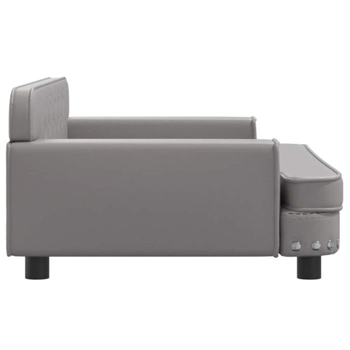 Canapé pour enfants gris 90x53x30 cm similicuir