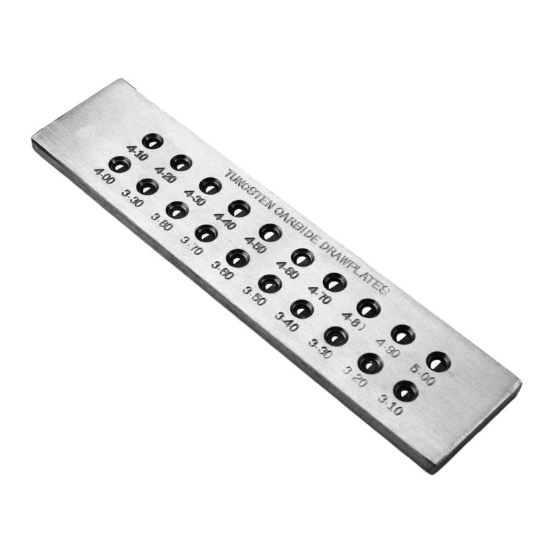 Jewelry Wire Drawplate Steel Tool Wire Shaping Tool Round Wire Shaping Plate Jewelry Crafting Tool Steel Texture