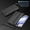 Skin Feel Matte for Samsung Galaxy Z Fold 6 5 4 3 Case with Tempered Film Pen Slot Capacitor Pen Folding Hinge Bracket Cover