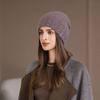 Autumn and Winter New Bald Hat Retro Wool Hat Warm Ear Protector Stack Hat Cold Hat Woman