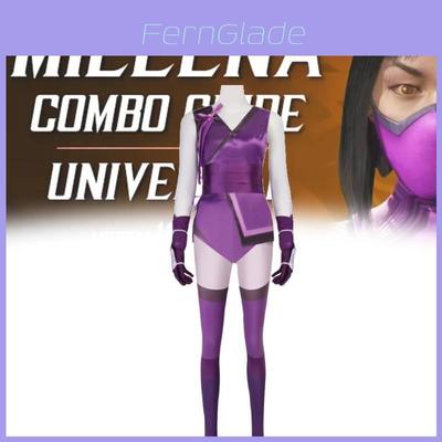 Mortal Kombat Mileena Cosplay Costume With Short Skirt For Halloween Role Play