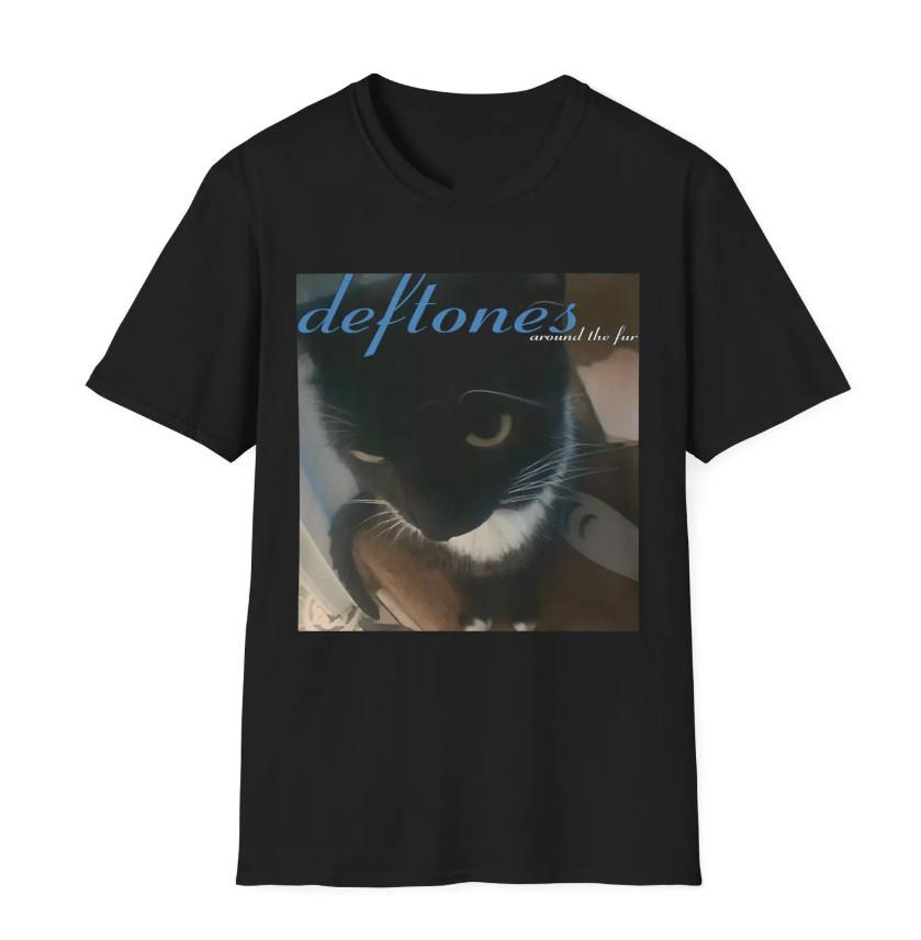 Vintage Deftones Cat Band Graphic T-shirt, Size S-4XL