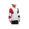 Adidas Originals Trefoil Logo Print Stand Collar Jacket With Spliced Design Men Jacket White GJ7773