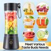 Cordless Personal Size Portable Blender - 380Ml Blender Smoothies and Shakes, BPA Free Traveling Juice Cup with Powerful Blending, Freshly Squeezed