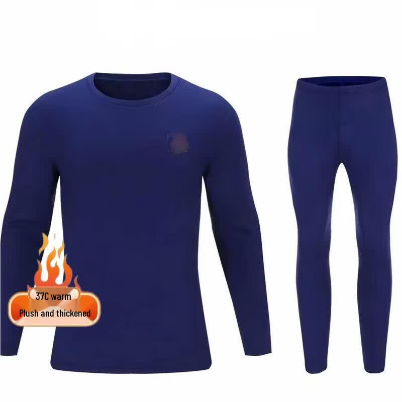 Unisex Winter Fleece-Lined Thermal Underwear Set