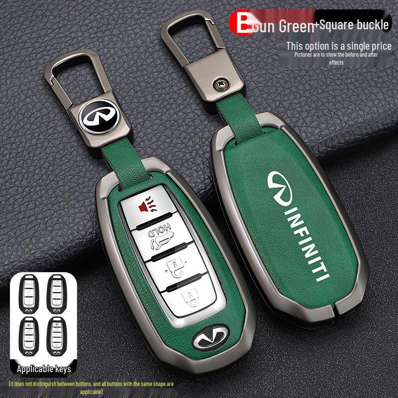 Infiniti Key Case for Q50L, QX50, QX55, QX60, Q70L, G25, FX35 - Men's Car Key Shell with Buckle