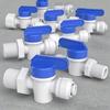 1/4" 3/8" OD Tube Tap Shut Off Ball Valve POM Quick Fitting Connector Tee Elbow Reducer Aquarium RO Water Filter Reverse Osmosis