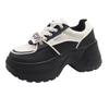Popular high-end versatile little white shoes heightened thick baseplate shoes women's 2025 new winter leisure sports muffin shoes