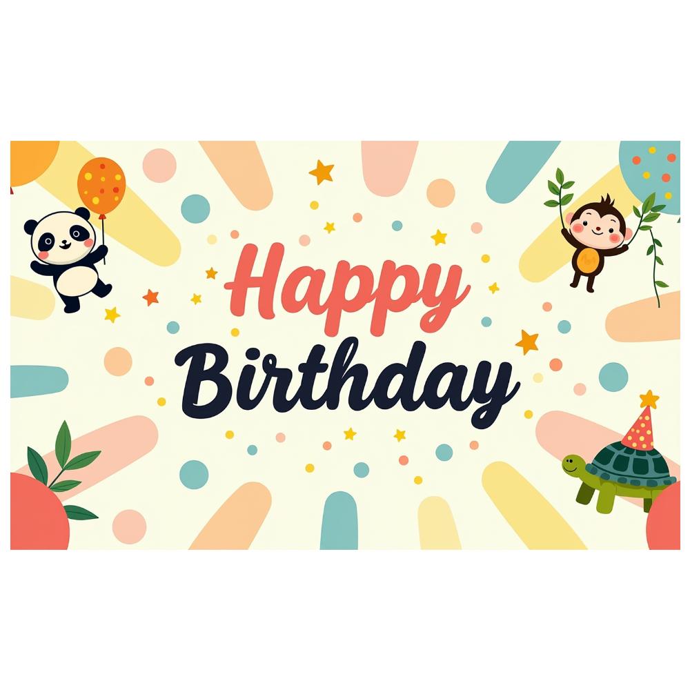 Lightweight Animal Theme Celebration Decoration Balloon Banner For Outdoor Indoor Festive Event