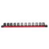 Magnetic Screw Driver Organizer 12 Slots Aluminum Rail Wrench Tool Holder for Hardware Display