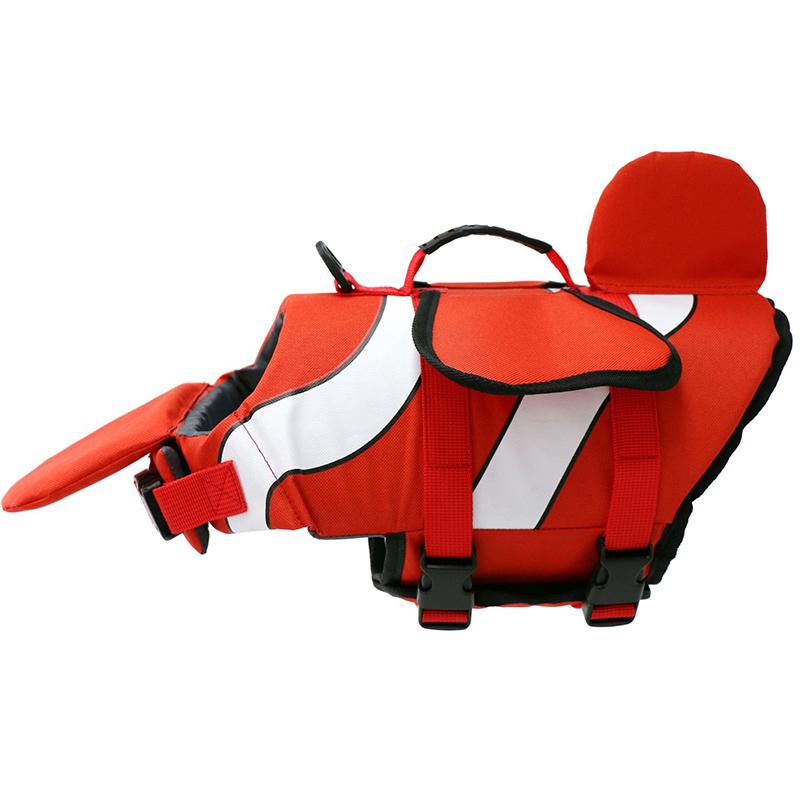 Dog Life Jacket Dog Safety Vest Adjustable Preserver With High Buoyancy And Durable Rescue Handle For Small Medium And Large Dog