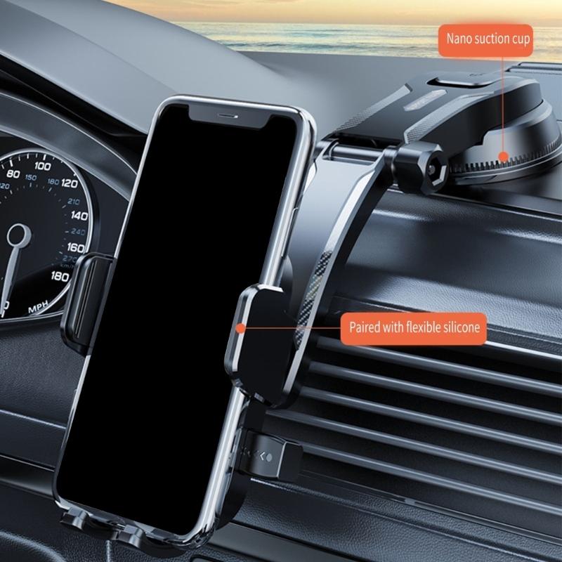 360 Degree Rotating Holder Dashboard Air Vent Mount Car Phone Holder Suction Cup/ Hook Type Automotive Cradles