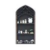 Crystals Display Gothic Window Elegant Multi Tiers Wooden Shelf For Organization Boutique Display Stand Gothic Window