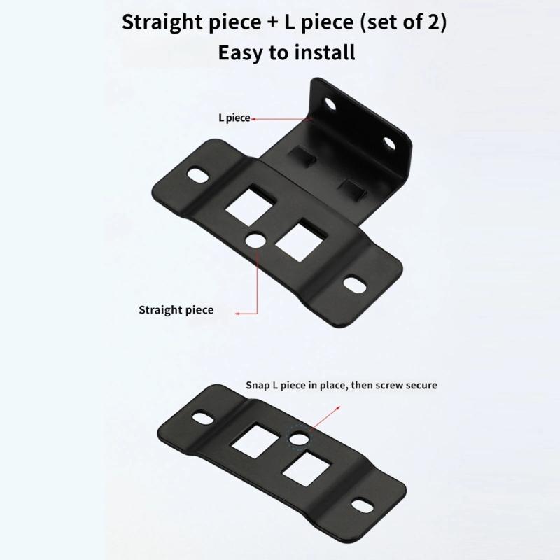 Locking Shelf Fixing Hardware, Steel Support Parts with Mounting Holes for Cabinet Board Installation and Repair