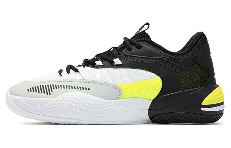 Puma Court Rider 2.0 White Black Yellow Alert 46