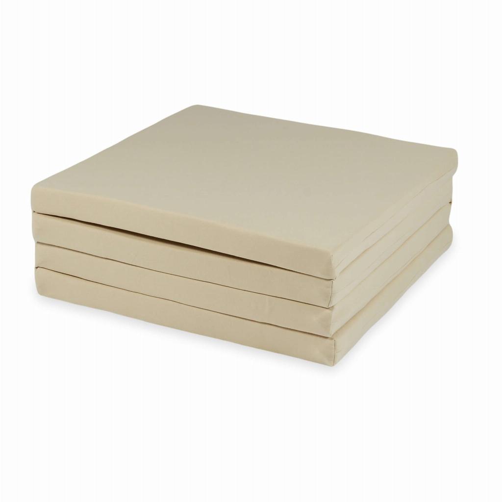 Tappeto Gioco 120X120cm Per Bambino Quadrato Pieghevole, Beige
