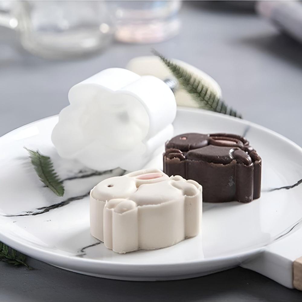 Exquisite Gift Green Bean Pastry Embossing Molds Mooncake Mould Cookie Mold Baking Accessories