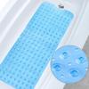 PVC Non-Slip Bathroom Mat with Suction Cups, Waterproof Bathtub Floor Mat (100x40x53x53x70x38)