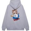New Era MLB Vintage Academy Club Series Pullover Los Angeles Dodgers Loose Baseball Culture Print Hoodie Unisex Hoodies Gray 14385196