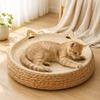 Cotton Rope Cat Scratching Board Round Dog Sleeping Bed Pet Sofa Bed  Enrichment Activity