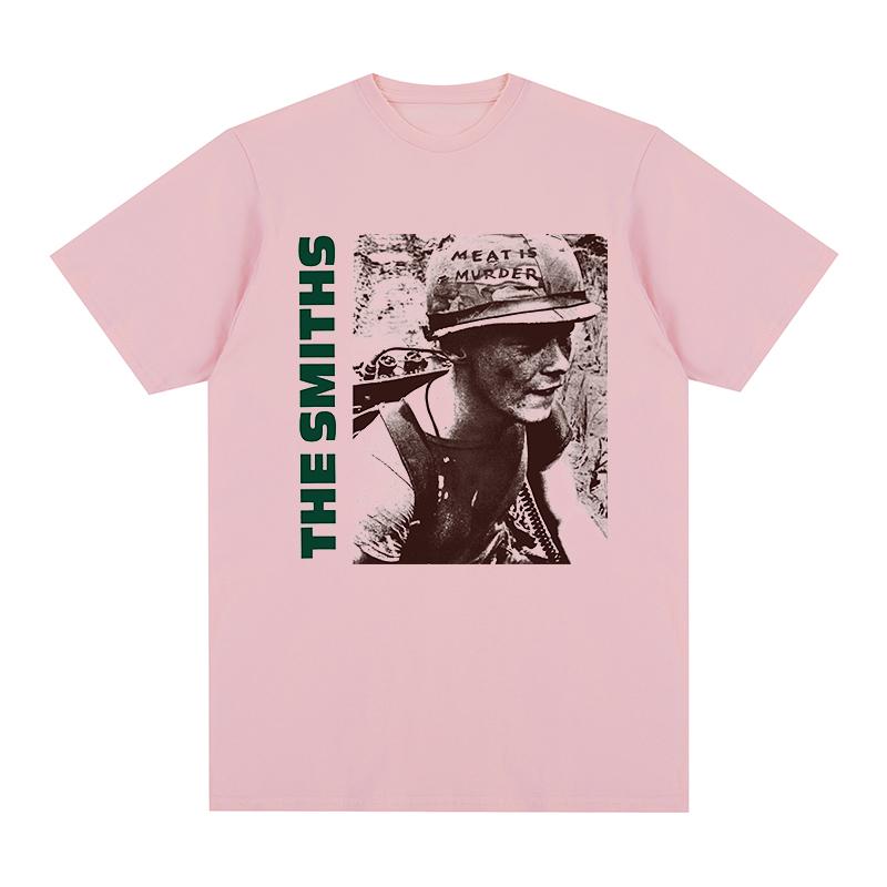 The Smiths Meat Is Murder Morrissey Marr 1985 Punk Rock Band Vintage T-shirt Cotton Men T Shirt New TEE TSHIRT Womens Tops
