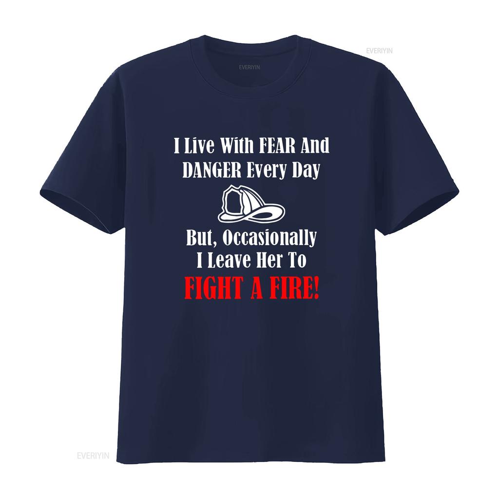Firefighter T Shirt Fireunisex Quote Firefighting Danger First Responder Emergency Services Heroes Vintage Washed Versatile