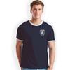 Scotland Football Home Nations Lion Badge Print Ringer T-Shirt Birthday Gift
