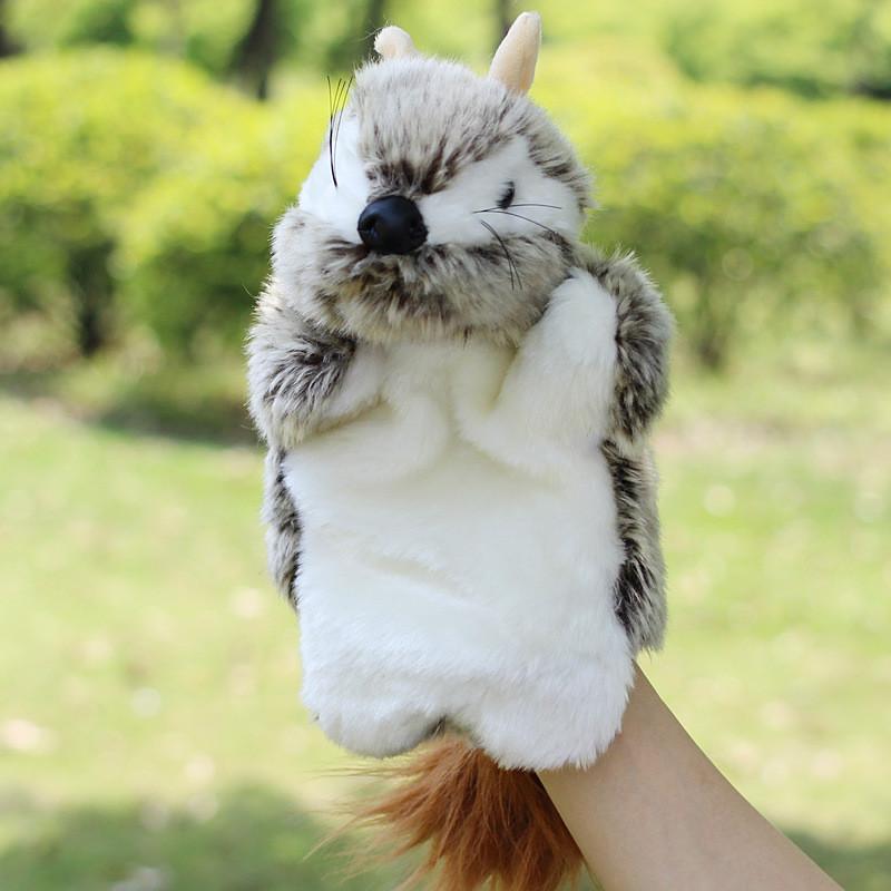 And Soft Squirrels Mice Hand Puppet With Short Fur For Learning Childrens