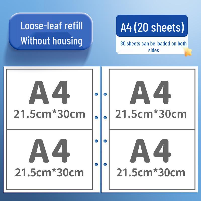 Kaba Bear A3 Portfolio Album: Children's 4K/8K Open Drawing Folder and A2 Sketchbook for Storing and Displaying Artwork