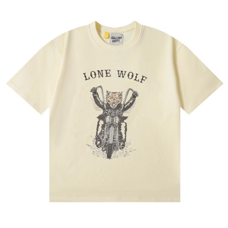 Cross-border 2025 autumn and winter new beautiful tide niche street GALLERY DEPT funny personality printed short-sleeved t-shirt
