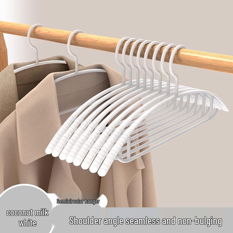 20pcs Non-Slip No-Bulge Coat Hangers with Anti-Shoulder Design