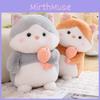 Toy Cat Plush Fish Hugging Doll Stuffed Animal Cartoon Kitty Home Decor Gift