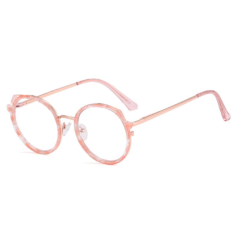Anti Blue Light Black Clear Glasses Frame Women Fashion Round Transparent Trendy Optical Eyeglasses for Ladies Oversize Eyewear